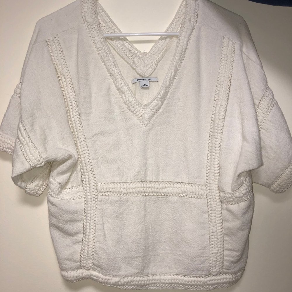 Oneil White embroidered shirt